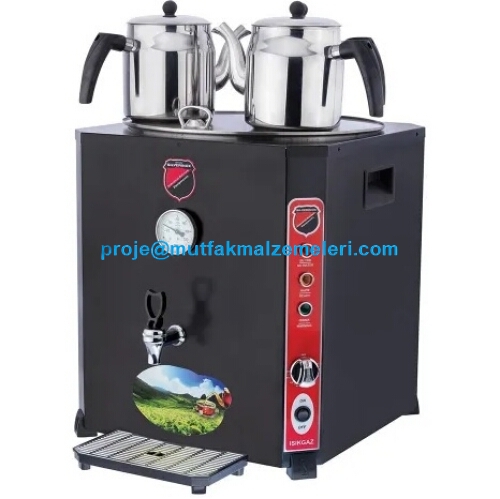 Endüstriyel tip çay demleme çay pişirme ocaklarından olan bu 3 demlikli çay ocağı son derece kaliteli, kullanışlı ve sağlamdır