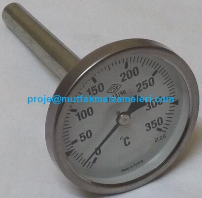 350°C kapasiteli ibreli fırın göstergesi, 63 mm çap, 12 mm mil genişliği ve 10 cm kuyruk uzunluğuna sahiptir. Elektrikli, gazlı ve endüstriyel fırınlarda sıcaklık kontrolü için yedek parça olarak kullanılabilir.