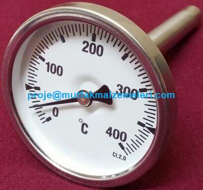 Yüksek sıcaklıklara dayanıklı 400°C fırın termometresi, 63 mm kadran çapı ve 10 cm mil uzunluğu ile profesyonel mutfaklarda tam kontrol sunar. Tüm Türkiye ye hızlı kargo ve güvenli paketleme ile ulaştırılan ürünümüz, uzun ömürlü bir ölçüm cihazıdır.