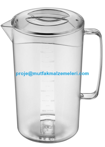 Dayanıklı PC malzemeden üretilmiş büyük yuvarlak sürahi