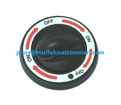 Çay kazanı, kahveci ocağı ve benmariler için üretilmiş ON-OFF açma kapama düğmesi. Isıya dayanıklı yapısıyla orijinal yedek parça.