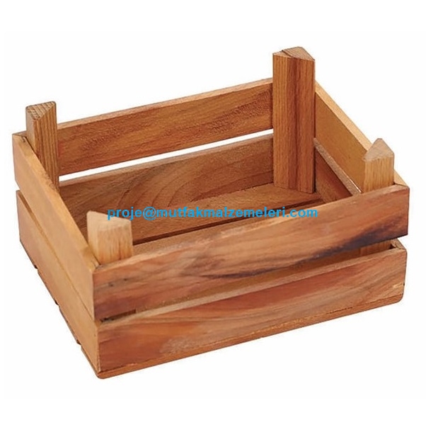 22x18x4,5 cm ölçülerindeki Ahşap Dekoratif Ekmek Kasası, kaliteli ahşap malzemeden üretilmiş olup endüstriyel kullanıma uygundur. Sağlam ve rustik tasarımıyla otel, restoran ve kafelerde ekmek ve ikram sunumları için mükemmel bir alternatiftir.
