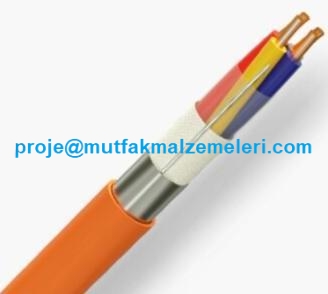 Yangına Dayanıklı Kablo:Elektrik kablolarından olan bu yangına dayanıklı kablo 2x2x0,80+0,80 mm yangına dayanıklı kablo çeşitlerindendir.Dikkat bu kablo yanmaz değildir yangına belirli bir süre dayanıklıdır.Yangına dayanıklı kablo haricinde Telefon kablo