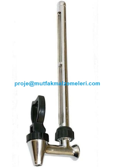 Basmalı Tip Çay Makinesi Musluğu - Metal Gövdeli, Mandallı ve Şeffaf Silikon Contalı Orijinal Yedek Parça. Elektrikli Çay Otomatları ve Dem Su Göstergeli Makineler için Uygundur. #ÇayMakinesiMusluğu #YedekParça #EndüstriyelMutfak, Endüstriyel çay makines