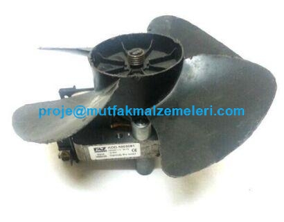 Arçelik ve Beko uyumlu 220V 50Hz buzdolabı fan motoru ABF030. Ev tipi ve endüstriyel buzdolapları için yedek parça fan motoru.