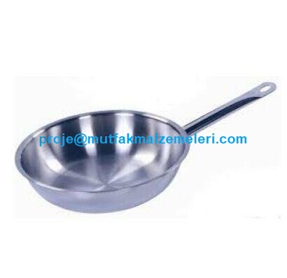 20 cm çapında, 1 litre kapasiteli paslanmaz çelik tek kulplu kızartma ve menemen tavası. Yumurta, sos ve küçük porsiyon kızartmalarınız için ideal, dik tip ve 2 yıl garantili profesyonel mutfak gereci.