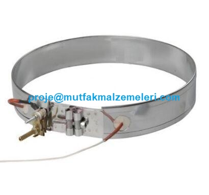 Büfe tipi çorba ısıtıcı makinelerinde kullanılan, 25.5 cm çapında, 660W gücünde, paslanmaz çelikten üretilmiş dayanıklı ve verimli çorba ısıtıcısı yedek ısıtıcı rezistans.