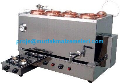 Elektrikli, Gazlı Çay Ocağı, Su Kazanı Bakır Çay Ocağı:Elektrikli gazlı çay ocağı su kazanı bakır çay ocağı hem elektrikle ve hem de gazla çalışabilen imalatıyla son derece kullanışlıdır - 0212 2370749 - 2370750 - 2370751