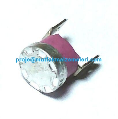Isıya dayanıklı pembe seramik gövdeli, metal temas tabanlı ve iki dikey soket tırnağına sahip 120 derece emniyet termostatıdır. Fritöz, fırın, çay ve kahve makinelerinde aşırı ısınmaya karşı rezistans devresini keserek tam koruma sağlar.