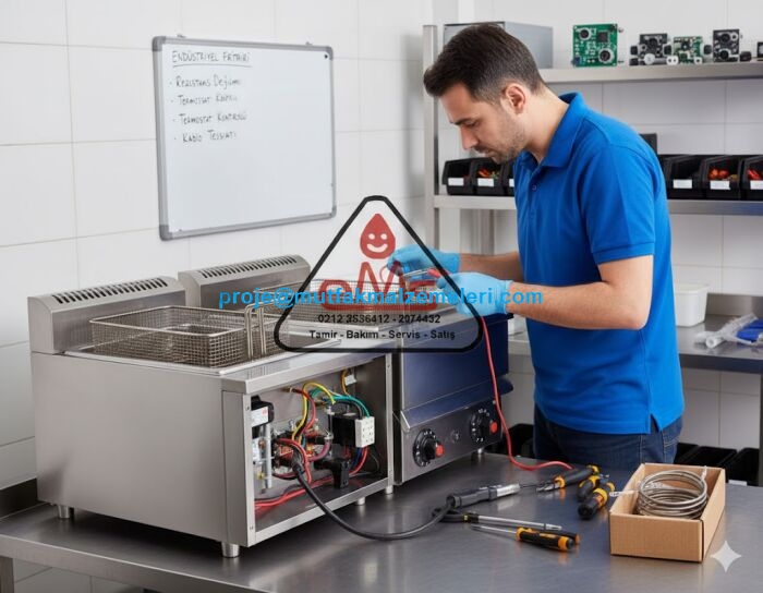 Endüstriyel fritözlerde karşılaşılan elektrik bağlantısı, termostat ve yağ seviyesi sorunlarına profesyonel bakış. Atölye bazlı servis anlayışımızla cihazlarınızı ilk günkü performansına kavuşturuyoruz. İstanbul dışı kargo imkanıyla güvenilir tamir hizmeti.