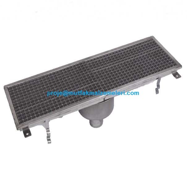 Paslanmaz çelikten üretilen 300x2068x145 mm gasilhane tipi su tahliye ızgarası, pis su tesisatına tam uyumludur. DN50 veya DN70 pimaş çıkışlı bu dayanıklı zemin giderini sepetinize ekleyerek kargo teslimatıyla hemen sipariş edebilirsiniz.