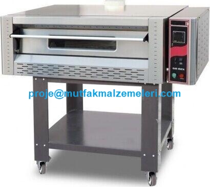 Gazlı Pizza Fırını:Gazmer onaylı pizza fırınları doğalgazlı pizza pişirme fırınları tüple çalışan pizza fırınlarından bu gazlı pizza fırınının CE ve Gazmer onayı vardır:standart üretimi tüple çalışır halde olan gazlı pizza fırınını sipariş aşamasında bel