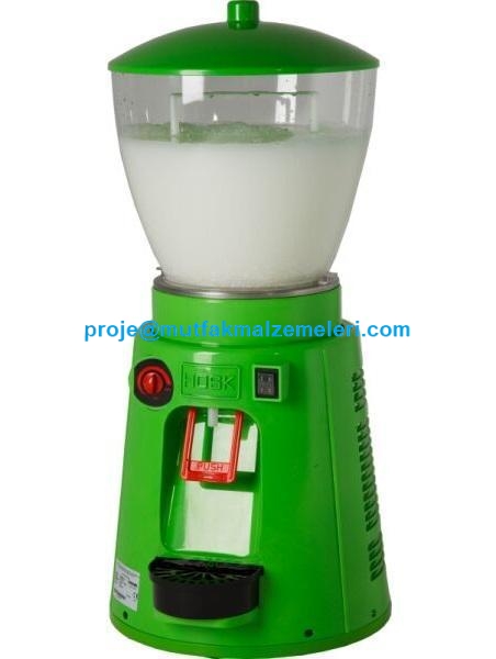 Hosk köpüklü ayran makinaları Hosk karıştırıcılı ayran soğutucuları Hosk yuvarlak şerbetlik ayranlıklardan yeni model 19 lt.lik Hosk ayran makinası Elite modelidir - 0212 2370759