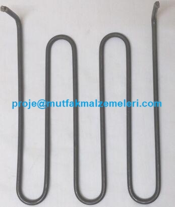 Endüstriyel Izgara Isıtıcısı:2000 wattlık endüstriyel ızgara rezistanslarından bu elektrikli ızgara ısıtıcısının ölçüsü 24x32 cm olup 6 cm.lik dirseği vardır -  Endüstriyel ızgara ısıtıcısı satışı 0212 2536412