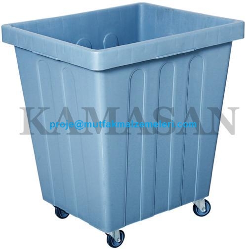 Kamasan tekerlekli arabalar Kamasan yük taşıma kasaları Kamasan plastik tekne modellerinden Kamasan KNK6770K Wheeled modeli konik arabanın imalatı hdpe plastikten yapılmış olup 4 tekerleklidir - 0212 2370750