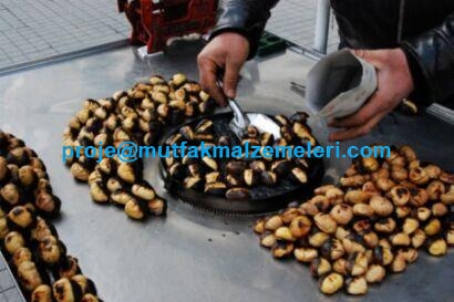 Elektrikli ve Tekerlekli Kestane Kızartma Arabası - 100 cm Genişlik, Siyah Elektrostatik Boyalı, 2000 Watt Rezistanslı Nostaljik Tasarımlı Kestane Kebap Tezgahı Görseli, İmalatçısından en kaliteli kestaneci arabaları modelleri kestane kebap pişirmek için