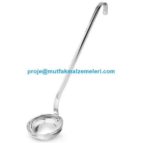 Özel preslenmiş paslanmaz çelikten üretilen 100 gram kapasiteli lokanta tipi sos kepçesi; çorba, mantı ve makarna soslarını tam ölçüsünde, hijyenik ve pratik bir şekilde servis etmenizi sağlar. 2 yıl garantilidir.