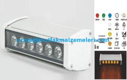 Ledli Wallwasher:Ledli wallwasher modellerinden olan bu ürün otel,rezidans,bina vb. yerlerin dış aydınlatmasında kullanılan ekonomik elektrik sarfiyatıyla aydınlatma sağlayan ledlerin üretimi son derece kaliteli yapılmış olup fabrika garantisindedir - L