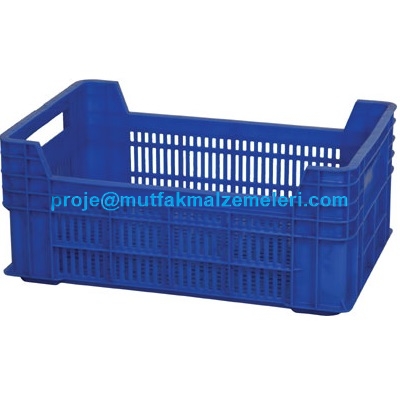 Hasat ve tarımsal depolama için ideal, UV katkılı delikli mantar sepeti. 385x590x245 mm iç hacmi ve ergonomik açık sap tasarımı ile mantar, meyve ve sebze toplama süreçlerinizde maksimum taşıma konforu ve uzun ömürlü kullanım sunar.