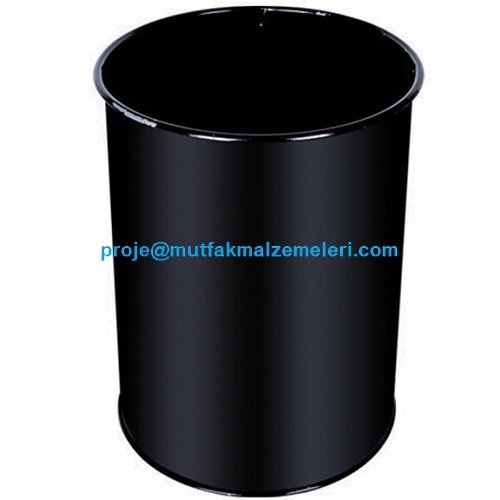 13 Litre kapasiteli siyah metal masa altı çöp kovası. Ofis tipi şık ve dayanıklı metal çöp kutusu tasarımı. Endüstriyel kalitede üretilmiş, standart masa altı ölçülerine uygun siyah boyalı metal atık kovası. #çöpkovası #ofisgereçleri #metalçöpkovası