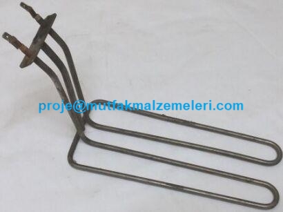 25x10,5 cm ölçülerinde, 17 cm yüksekliğinde, üzerinde termostat kuyruğu için termokupl yuvası bulunan, 1800W gücündeki mini fritöz ısıtıcı rezistans.