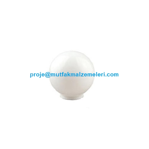 Dış iklim şartlarına ve güneşin ultraviyole ışınlarına tam dirençli kaliteli akrilik malzemeden üretilmiş; 20x20 cm ölçülerinde, süt beyazı opal yapısıyla ışığı homojen dağıtan, sararmaz ve kırılmaya dayanıklı akrilik lamba globudur.