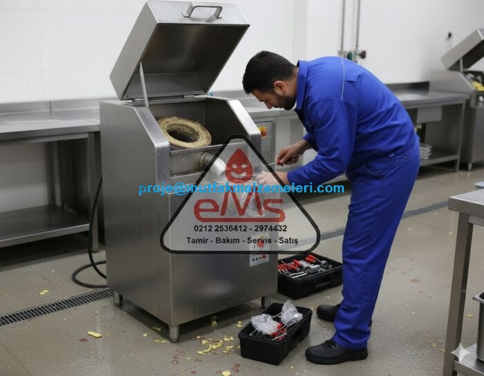 Bozuk patates soyma makinelerinde yıpranmış kayış, aşınmış rende zımpara, arızalı motor, aşınmış dişli ve elektronik kart arızalarını tecrübeli ustalarımızla çözüme kavuşturuyoruz. Atölyemize getirilen cihazlara garantili teknik servis sağlıyoruz.