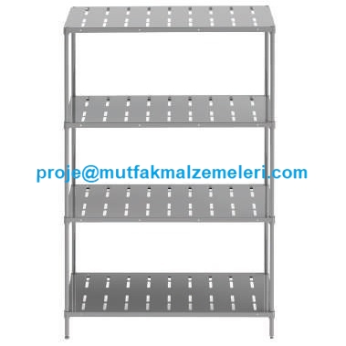 46x91x183 cm ölçülerindeki 304 kalite paslanmaz delikli tablalı malzeme rafı, hava sirkülasyonu sağlayan perfore yapısıyla depolarda maksimum hijyen sunar. Nemli olmayan mekanlara uygundur. Ürünü sepete ekleyerek hızlı kargoyla satın alabilirsiniz.