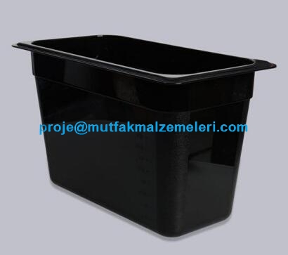 Plastik Siyah Küvet:Gastronom küvet modellerinden olan bu plastik siyah küvetin ölçüsü 1/3 olarak yapılmıştır.Kolayca deforme olmayan bu plastik siyah küvet oldukça kaliteli ve dayanıklı olarak üretilmiştir