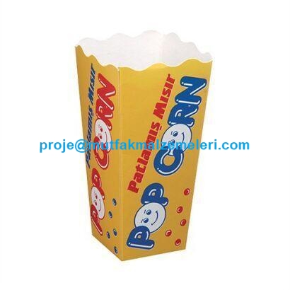 Patlamış mısır kutuları, popcorn mısır koyma külahları ve her türlü karton kutulu ambalaj malzemelerinin satışı 0212 2370751