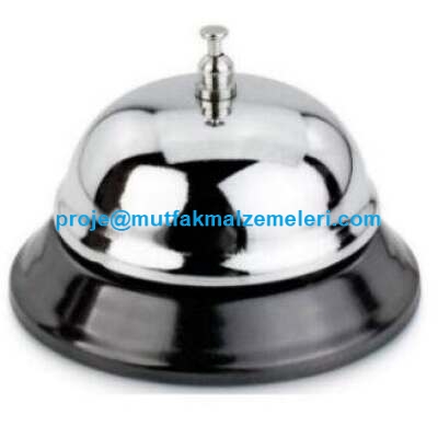 Masa tipi resepsiyon zilleri otel tipi resepsiyon zillerinden 8.5 cm. çapındaki bu resepsiyon zili güzel ses çıkartan kaliteli imalatı şık görünümyle son derece kullanışlı resepsiyon zili modelidir
