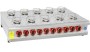 10 gözlü brülörlü set üstü künefe ocağı; 110x50x18 cm ölçülerinde paslanmaz çelik kasa, 26.4 Kw güç kapasiteli, güvenlik valfli ve termokuplu profesyonel künefe pişirme ekipmanı. 10 tepsilik kapasiteye sahip sanayi tipi gazlı ocak.Profesyonel künefe ocağ