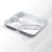 3 yemek gözlü tek kullanımlık alüminyum tabldot tabak. Fabrikalarda, şantiyelerde ve toplu hayır yemeklerinde bulaşık derdine son veren çözüm. Minimum 100 adet satılmaktadır. Toptan siparişlerde özel iskonto fırsatları için iletişime geçebilirsiniz.