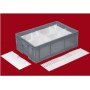 9.5X37 cm ölçüsünde beyaz plastik plastik bölümleyici/seperatör ile endüstriyel taşıma kutularınızı bölmelere ayırın. Ürünlerin çarparak zarar görmesini engelleyin, depo ve sevkiyat süreçlerinde maksimum düzen sağlayın. Dayanıklı ve uzun ömürlü seperatör