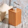 Endüstriyel kalite standartlarında üretilen bambu sıvı sabunluk, neme dayanıklı yapısı ve 7x7x11 cm ideal boyutlarıyla hem ev hem de butik otel kullanımı için uygundur. Orijinal tasarımı sayesinde sıvı sabun kullanımını pratik ve estetik bir hale getirir