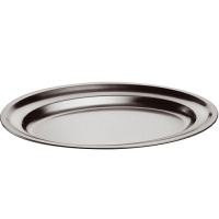 Kebapçılar ve ocakbaşı restoranları için tabak fabrikasında özel imal edilmiş 54,50x36 cm ölçülerinde Kayık Izgara Tabağı. Et, köfte, kızartma ve salata sunumlarına uygun paslanmaz çelik yapılı sanayi tipi battal boy tabaktır.