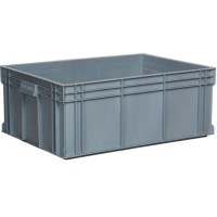 Ağır yedek parça, kumaş ve lojistik malzemelerin taşınmasına uygun 505x705x280 mm ölçülerindeki bu konteyner, tekerlekli yapısı sayesinde (75 kg taşıma kapasitesiyle) operasyonel hız kazandırır. Gri rengi ve dayanıklı formuyla depo ve lojistik süreçlerin