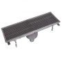 300x1805x145 mm ölçülerindeki cami tipi yer su tahliye ızgarası, meşakkatsiz kolay montajı ve yüksek süzme kapasitesiyle öne çıkar. DN50/DN70 PVC pimaş uyumludur. Cami, abdesthane ve çamaşırhaneler için ideal ürünü sepete ekleyerek hemen satın alın.