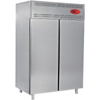 EMP.140.95.01 model 1400 litre kapasiteli dik tip çift kapılı pastane buzdolabı. 1400x800x2050 mm ölçülerinde paslanmaz çelik gövdeli, fanlı soğutma sistemine sahip endüstriyel depo tipi soğutucu. #depotipibuzdolabı #pastanebuzdolabı #sanayibuzdolabı