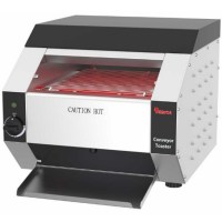 460x600x410 mm ölçülerinde, paslanmaz çelik gövdeli, ön panelden dilim çıkışlı profesyonel seri ekmek kızartma ünitesi görseli. Otel kahvaltı salonları için saatte 500 dilim kapasiteli makine. #Mutfak