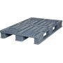 800x1200x145 mm Euro ölçülerinde, delikli, 3 kızaklı, 600 KG raf kapasiteli forklift paleti.