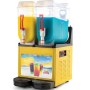 İki gözlü granita makineleri çift kavanozlu ice slush makinalarından 2x12 litrelik kavanozu olan bu granita slush makinesinin imalatı son derece kaliteli yapılmıştır