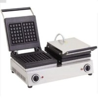 Sanayi tipi ikili kare waffle makinası, 500x840x480 mm kompakt ölçüleriyle tezgah üstü kullanıma uygundur. 2 yıl garantisi ve 10 yıl yedek parça bulundurma taahhüdüyle uzun ömürlüdür.