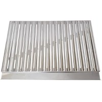 Kaliteli paslanmaz krom çelik sacdan üretilen barbekü ve mangal üst ızgarası, yüksek ısıya ve korozyona dayanıklıdır. Eşit ısı dağılımı sayesinde etleri mükemmel pişirir. Kolay temizlenebilir, hijyenik yapısıyla açık alan keyfinizi uzun yıllar güvenle sü