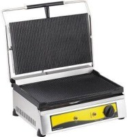Endüstriyel mutfaklar için paslanmaz çelik kasalı, 30 dilim kapasiteli, çift kapaklı, döküm yüzeyli elektrikli kantin tipi tost makinesi.