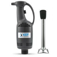 Profesyonel Kef Blender, 250 W motor gücü ve 13.000 rpm çalışma hızıyla mutfaklarda parçalama, püre yapma ve karıştırma işlemleri için kullanılır. 300 mm parçalayıcı, paslanmaz çelik bıçak ve Easy Lock sistemiyle pratik ve kontrollü kullanım sağlar.