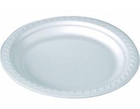 220x20 mm ideal ölçüye sahip yuvarlak köpük tabak, gıda temasına uygun beyaz polistiren malzemeden üretilmiştir. Salata, sulu yemek ve pilav servisleri için uygundur. 100lük paketler halinde satılan bu ürün, toplu servislerin hızını ve hijyenini artırır.