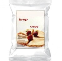 KT900G 900 gr hazır krep tozu paketi. Restoran ve kafeler için pratik krep hazırlama tozu. Sadece su eklenerek pişirilen, pürüzsüz kıvamlı krep hamuru karışımı. Meyve ve çikolata soslu krep sunumu için ideal profesyonel hazır krep miksi imalatçısı en kal