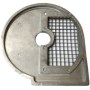 Endüstriyel dayanıklı küp patates ve sotelik kare sebze kesme diski. Kaliteli alüminyum gövdesi ve paslanmaz bıçaklarıyla 8x8 mm, 10x10 mm ve 20x20 mm boyutlarında kübik doğrama sağlar. Tüm uyumlu sanayi tipi sebze robotlarında kullanılabilir.