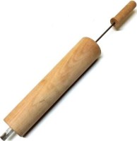 Makara tatlı makinesi için konik ahşap merdane, paslanmaz şişli 55 cm Chimney Cake oklavası, Macaristan tatlısı pişirme ocağı yedek parçası profesyonel ahşap makara.